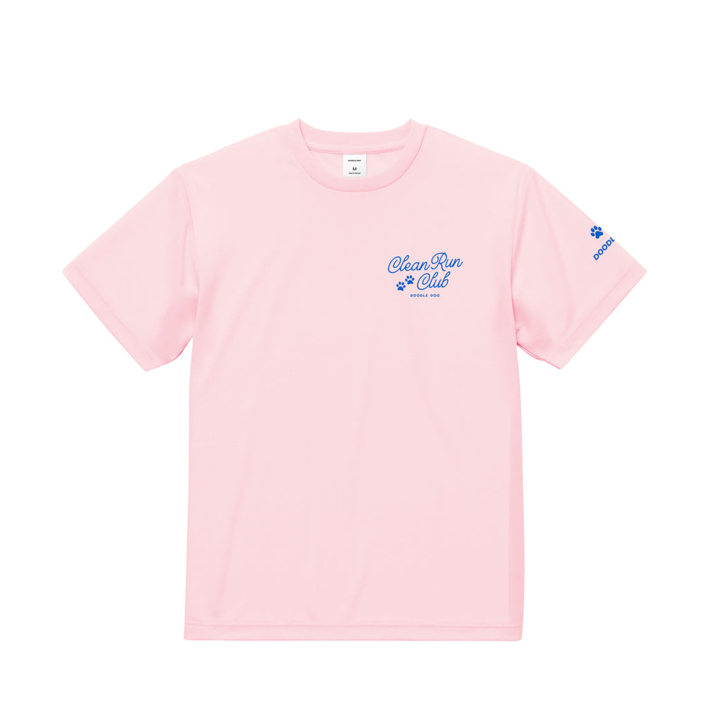 My dog is fast, but I'm not ドライTシャツ｜胸ロゴ＆バックプリント baby-pink image