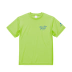 My dog is fast, but I'm not ドライTシャツ｜胸ロゴ＆バックプリント lime-green image