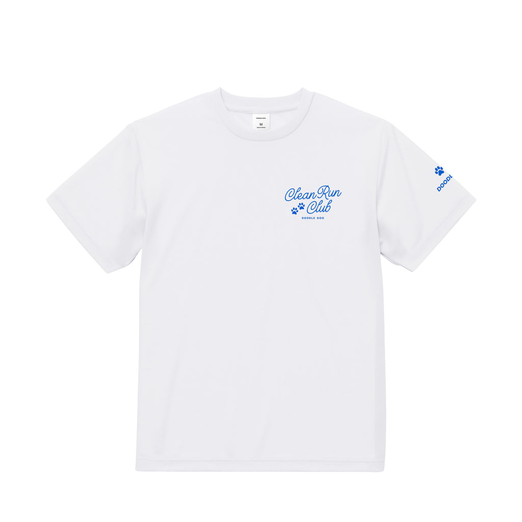 My dog is fast, but I'm not ドライTシャツ｜胸ロゴ＆バックプリント white image