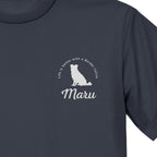#推しはウチの子 シルエット＆ネーム 刺繍Tシャツ ボーダーコリー