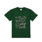 LIFE IS BETTER WITH A GOLDEN DOODLE｜グラフィックデザインT ivy-green image