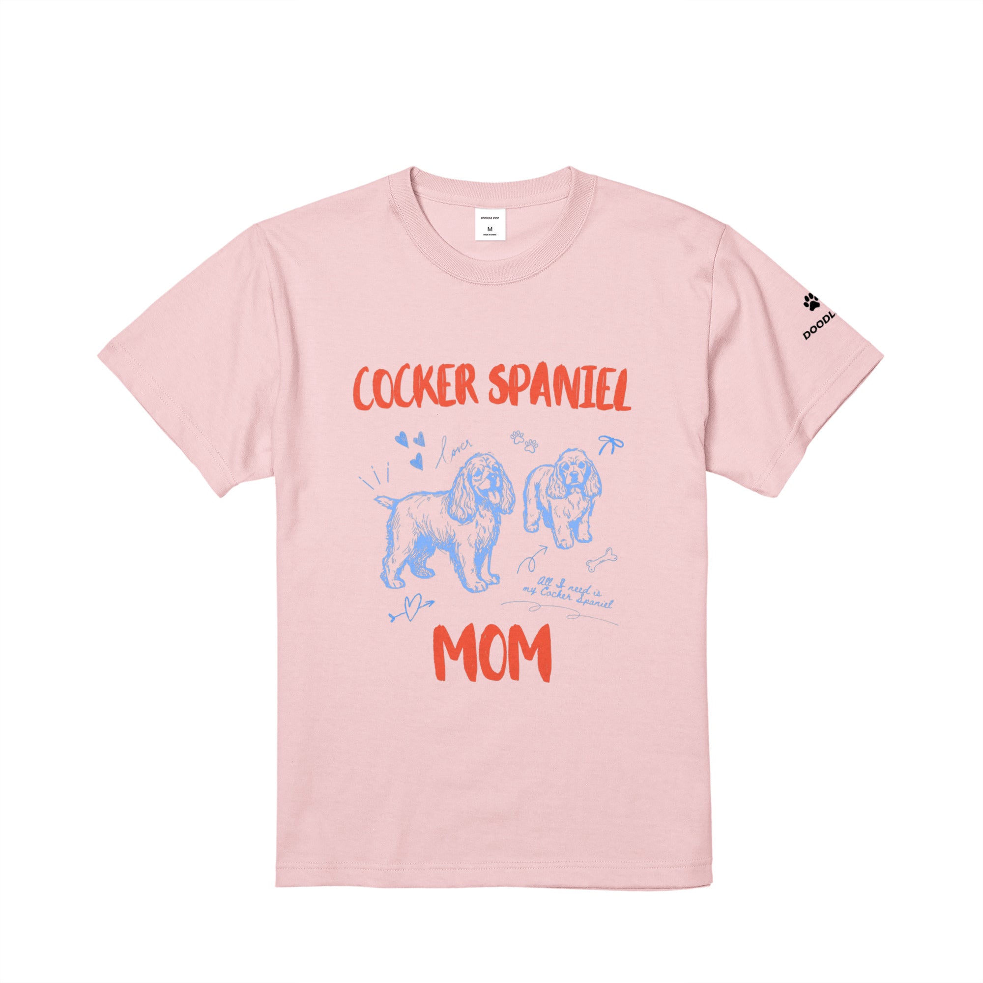COCKER SPANIEL MOM｜コッカースパニエル マム グラフィックT baby-pink image