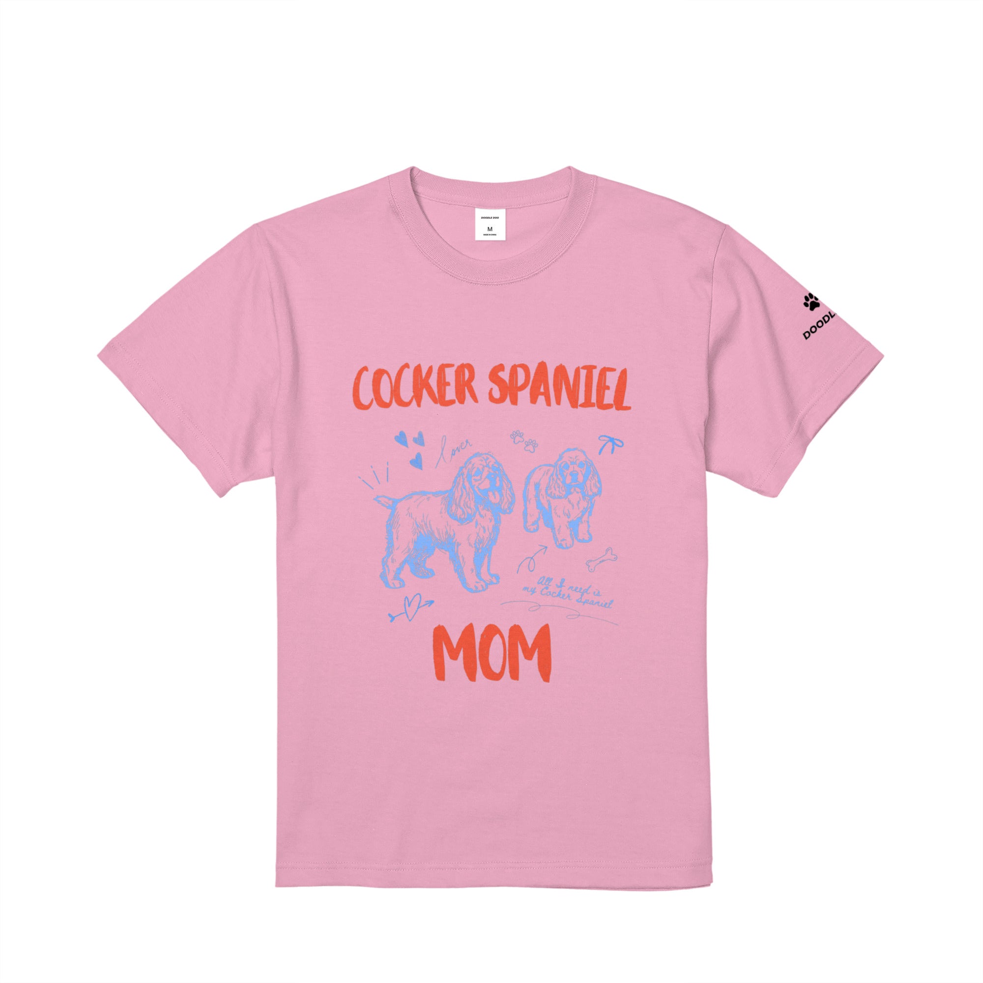 COCKER SPANIEL MOM｜コッカースパニエル マム グラフィックT pink image