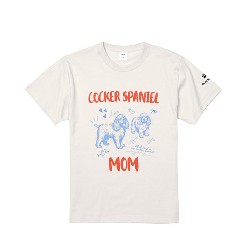 COCKER SPANIEL MOM｜コッカースパニエル マム グラフィックT vanilla-white image