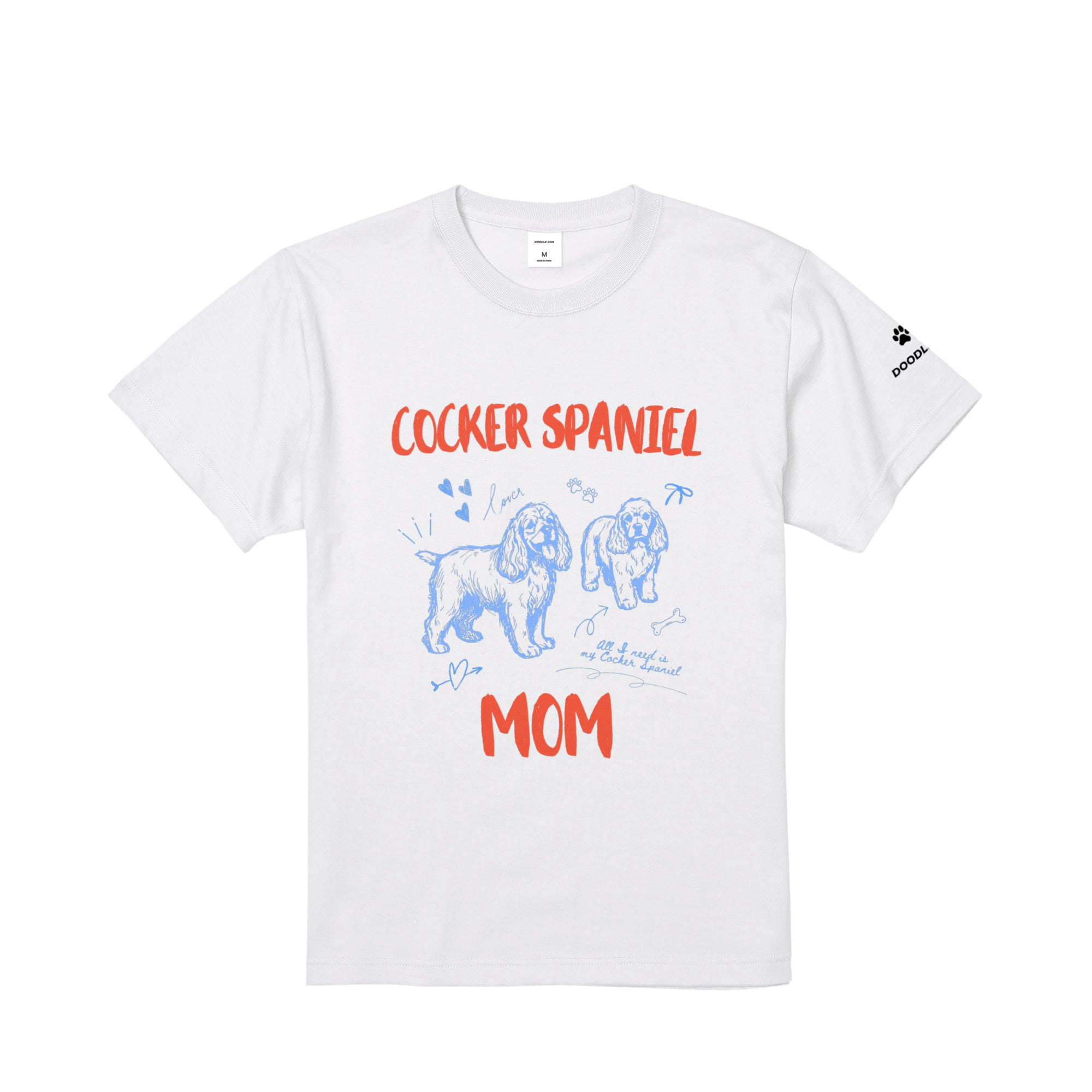 COCKER SPANIEL MOM｜コッカースパニエル マム グラフィックT white image