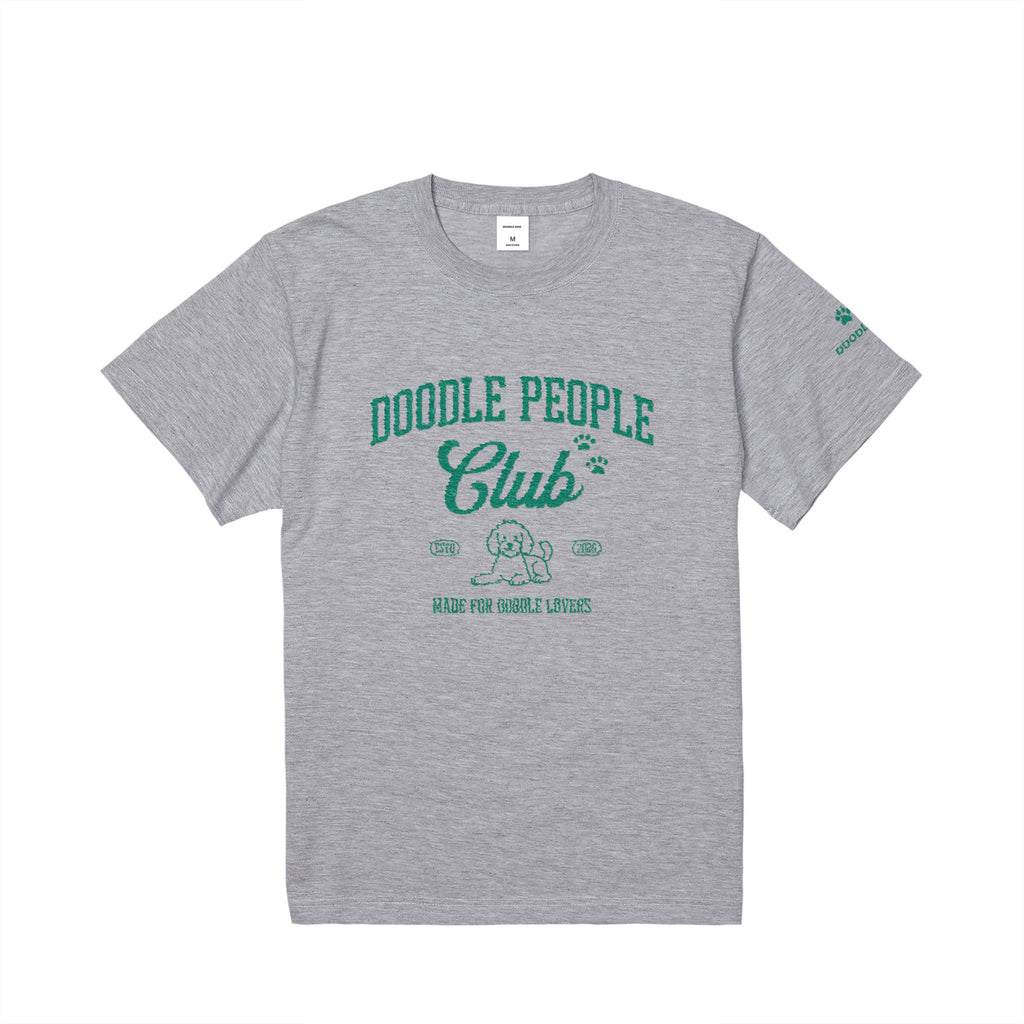 DOODLE PEOPLE CLUB Tシャツ｜ドゥードル好きに届け！ ash image