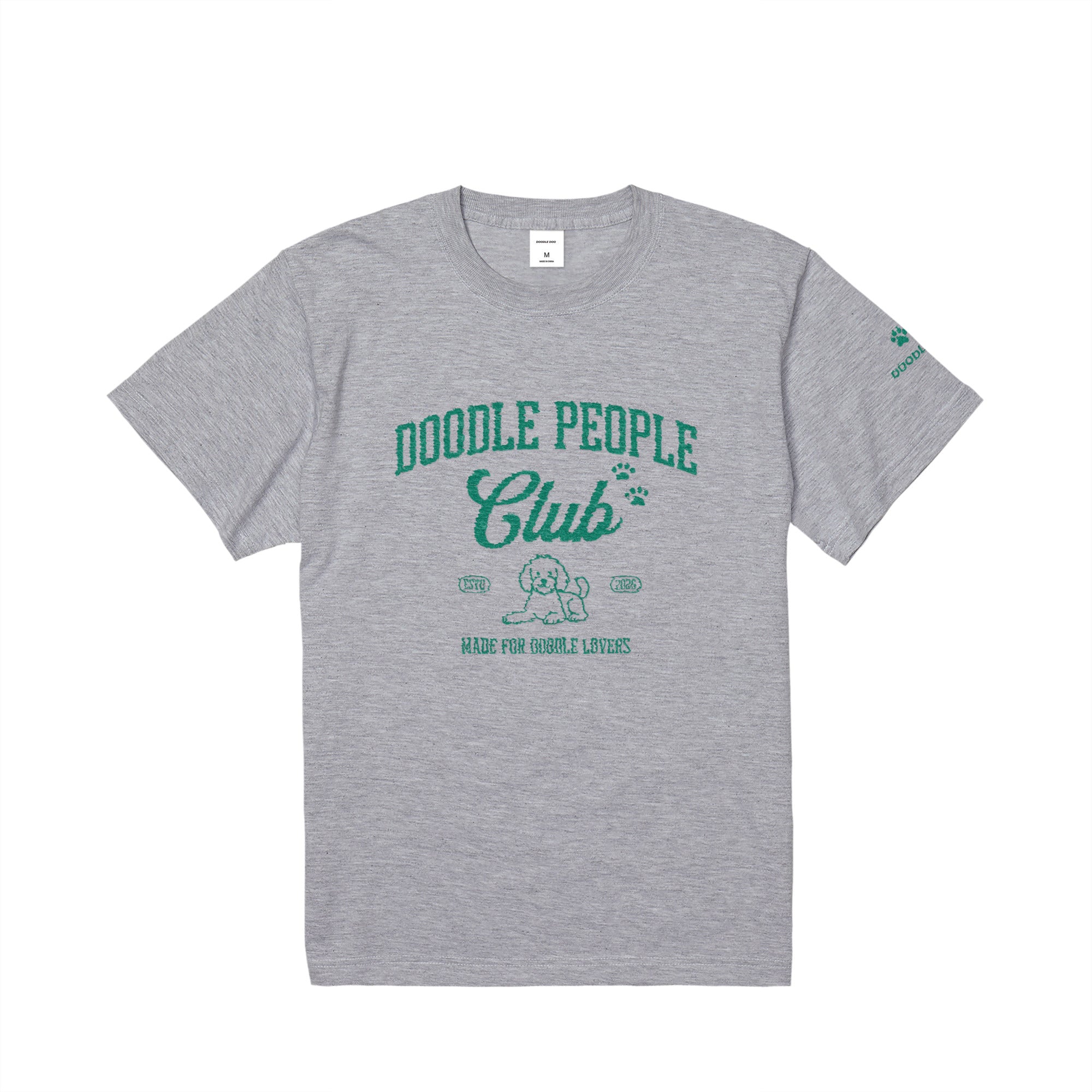DOODLE PEOPLE CLUB Tシャツ｜ドゥードル好きに届け！ ash image