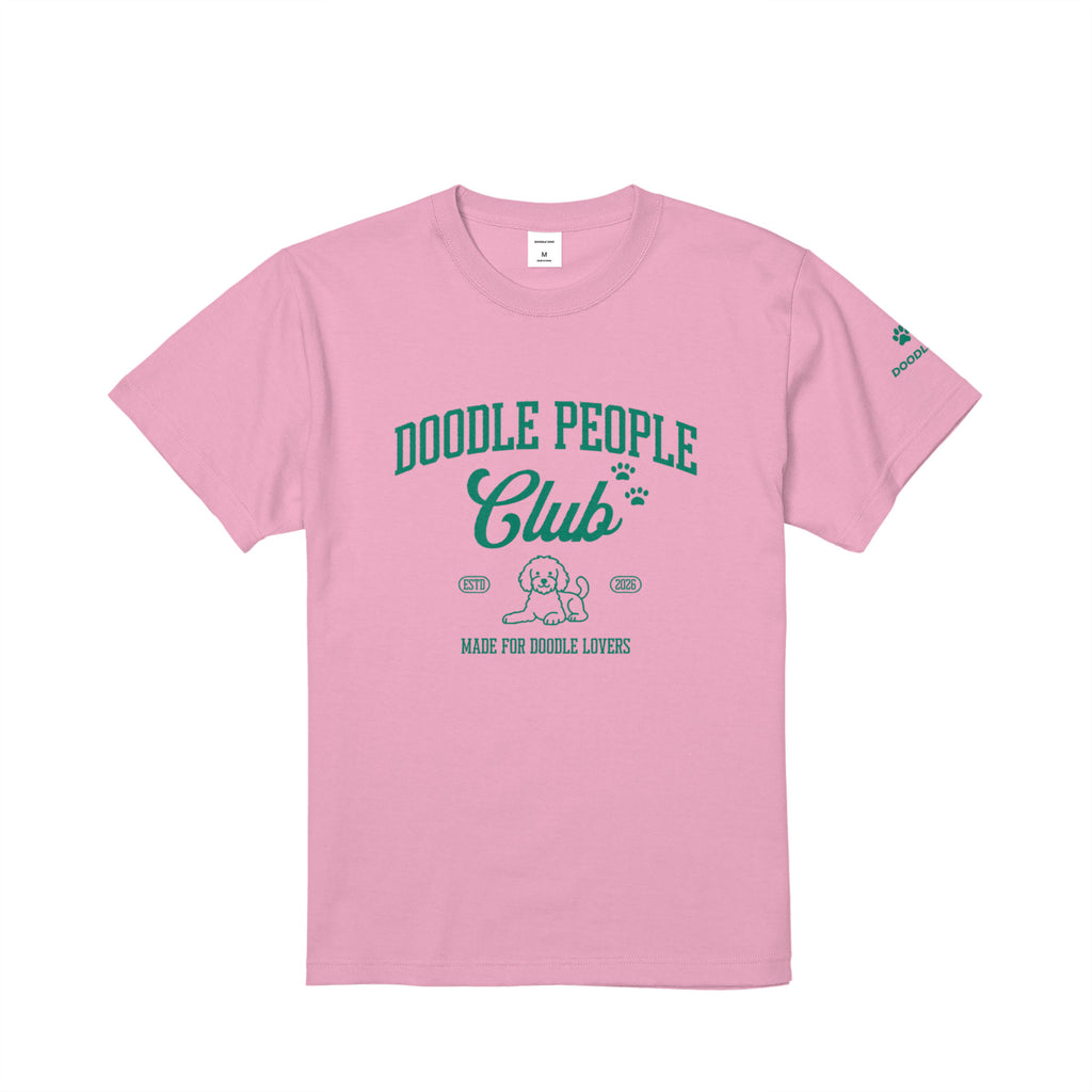 DOODLE PEOPLE CLUB Tシャツ｜ドゥードル好きに届け！ pink image