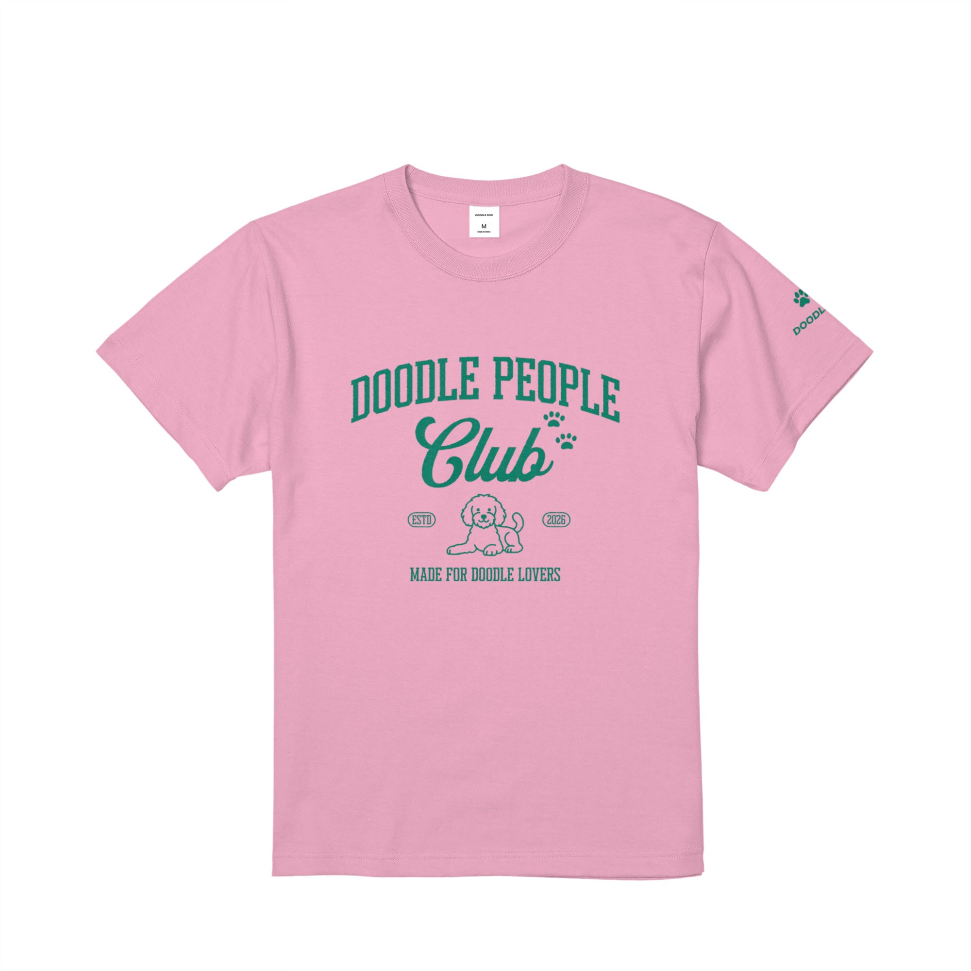 DOODLE PEOPLE CLUB Tシャツ｜ドゥードル好きに届け！ pink image