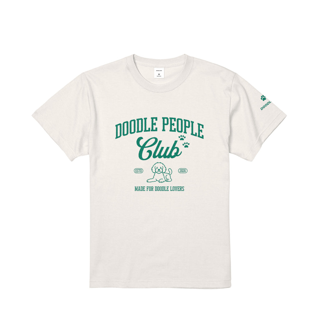DOODLE PEOPLE CLUB Tシャツ｜ドゥードル好きに届け！ vanilla-white image