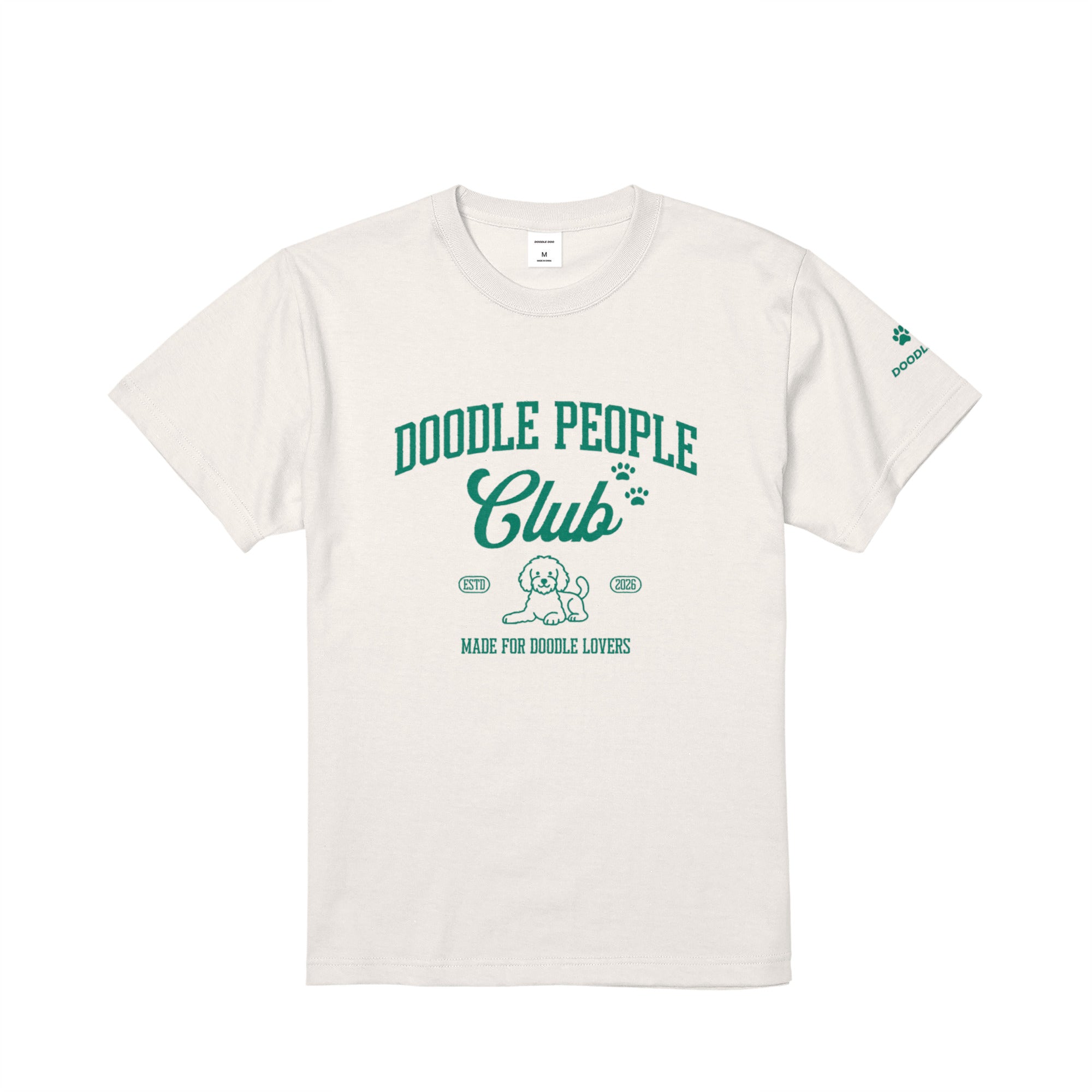 DOODLE PEOPLE CLUB Tシャツ｜ドゥードル好きに届け！ vanilla-white image