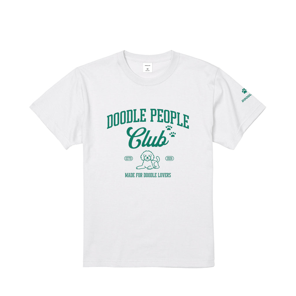 DOODLE PEOPLE CLUB Tシャツ｜ドゥードル好きに届け！ white image