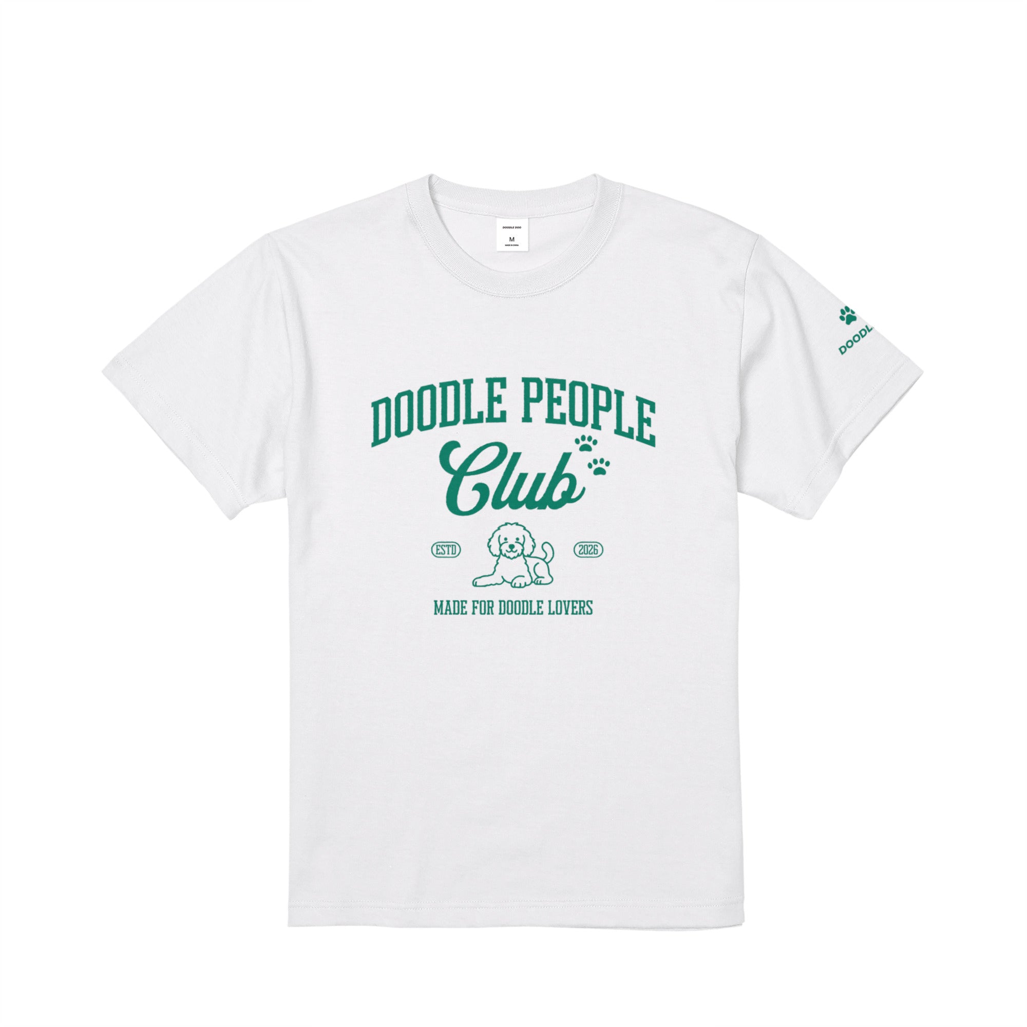 DOODLE PEOPLE CLUB Tシャツ｜ドゥードル好きに届け！ white image