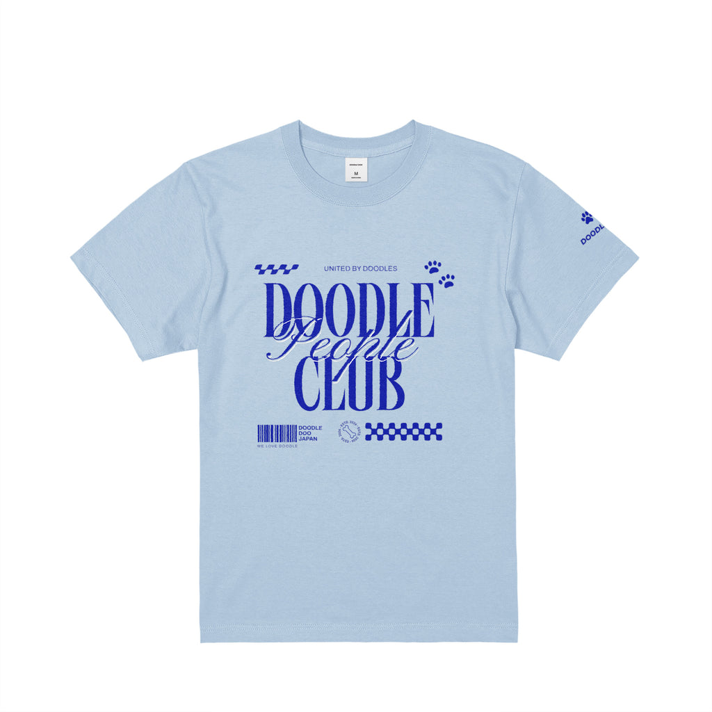 DOODLE PEOPLE CLUB｜UNITED BY DOODLES グラフィックデザインT light-blue image