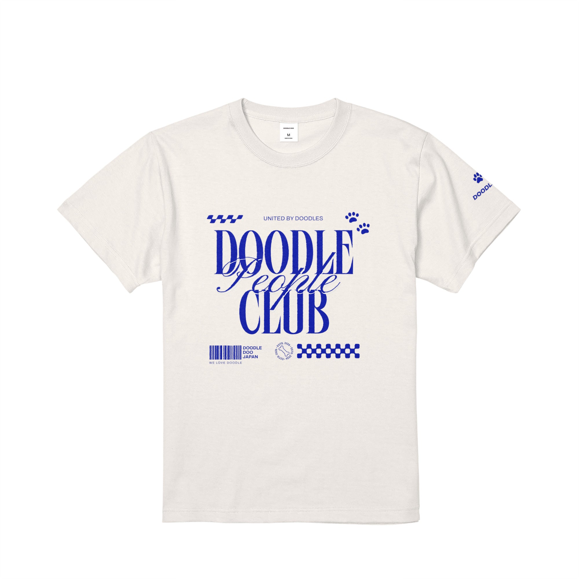 DOODLE PEOPLE CLUB｜UNITED BY DOODLES グラフィックデザインT vanilla-white image