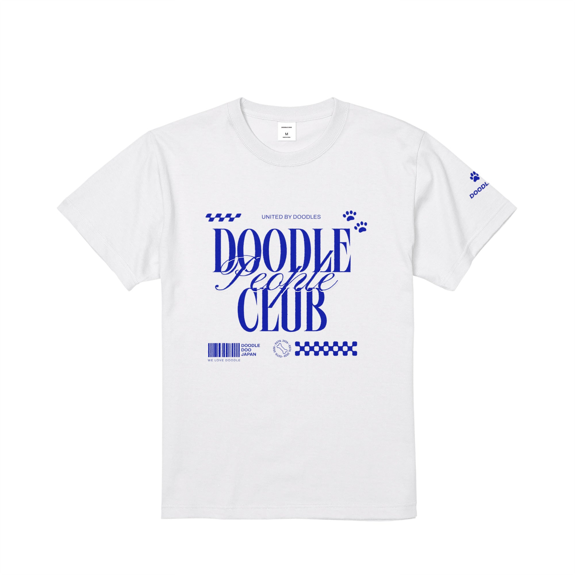 DOODLE PEOPLE CLUB｜UNITED BY DOODLES グラフィックデザインT white image