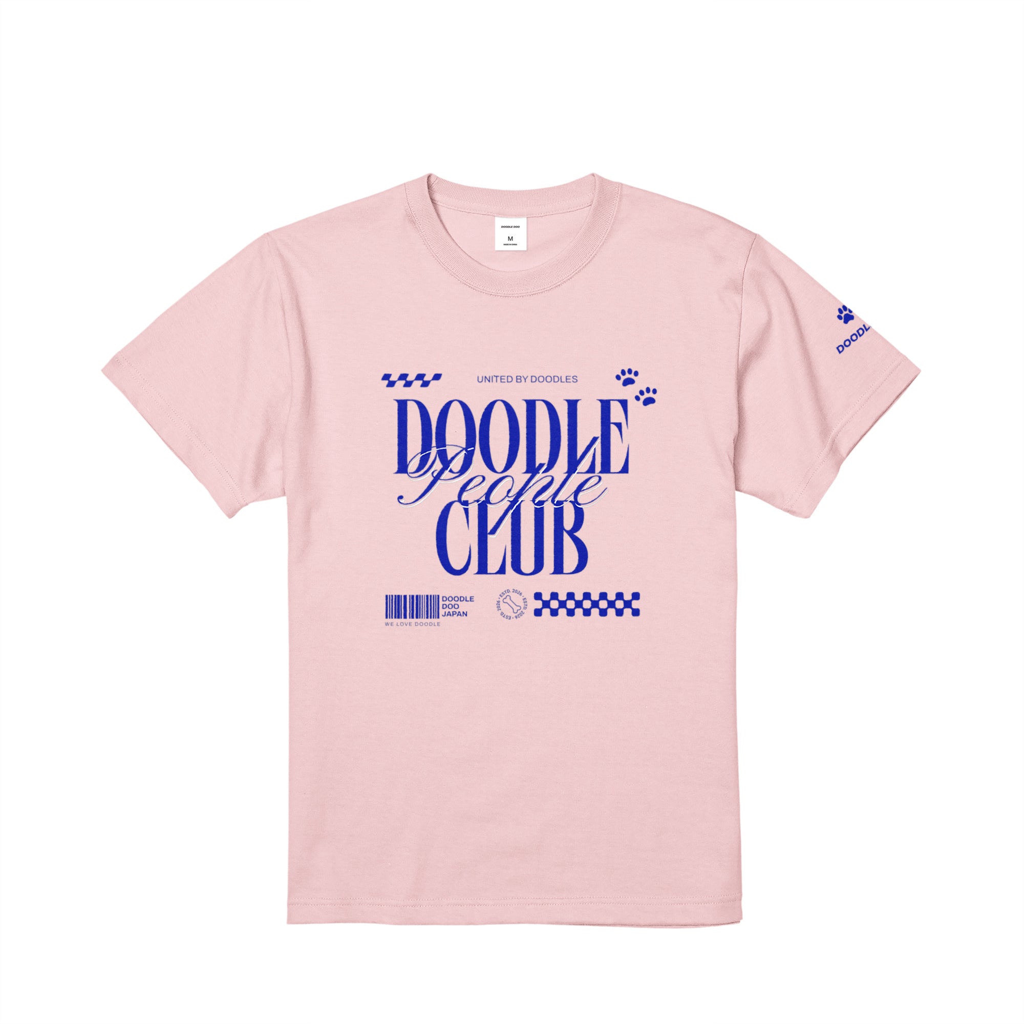 DOODLE PEOPLE CLUB｜UNITED BY DOODLES グラフィックデザインT baby-pink image