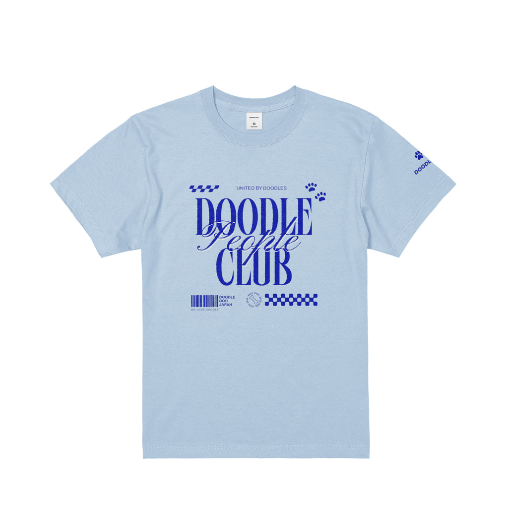DOODLE PEOPLE CLUB｜UNITED BY DOODLES グラフィックデザインT light-blue image