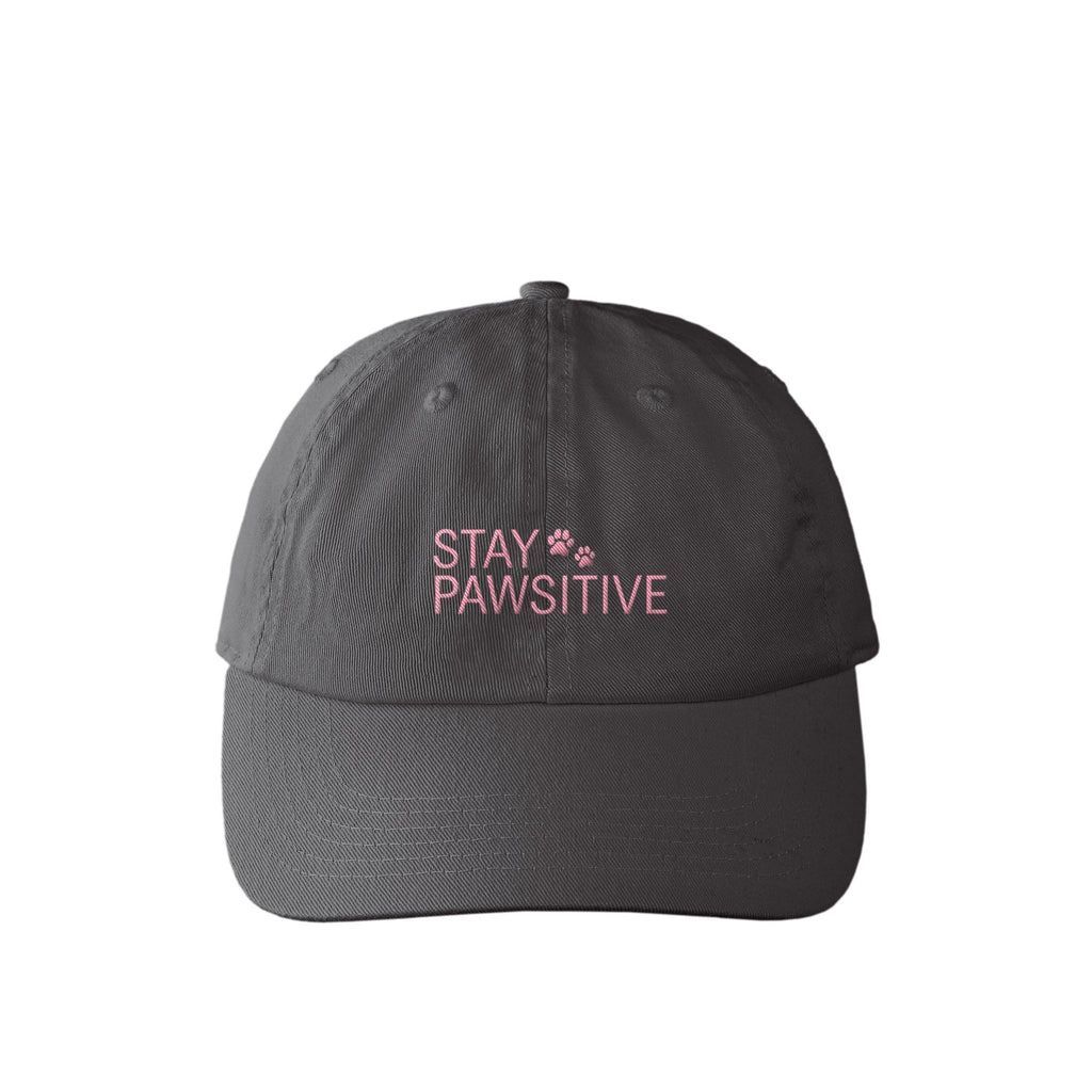 STAY PAWSITIVE カラフルキャップ charcoal image