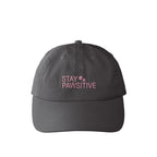 STAY PAWSITIVE カラフルキャップ charcoal image