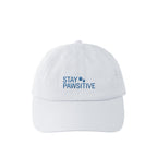 STAY PAWSITIVE カラフルキャップ white image