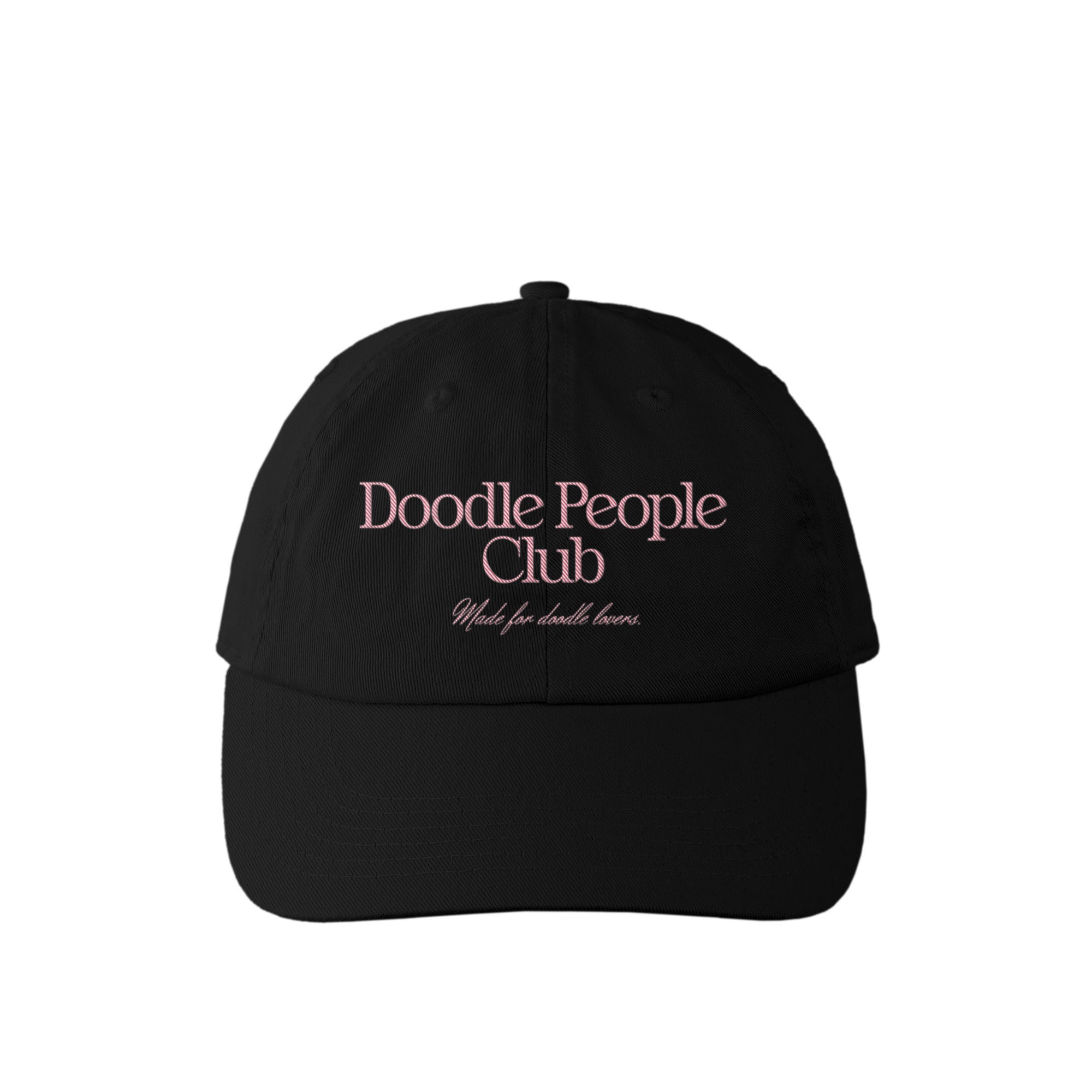 DOODLE PEOPLE CLUB｜カラフルロゴキャップ black image