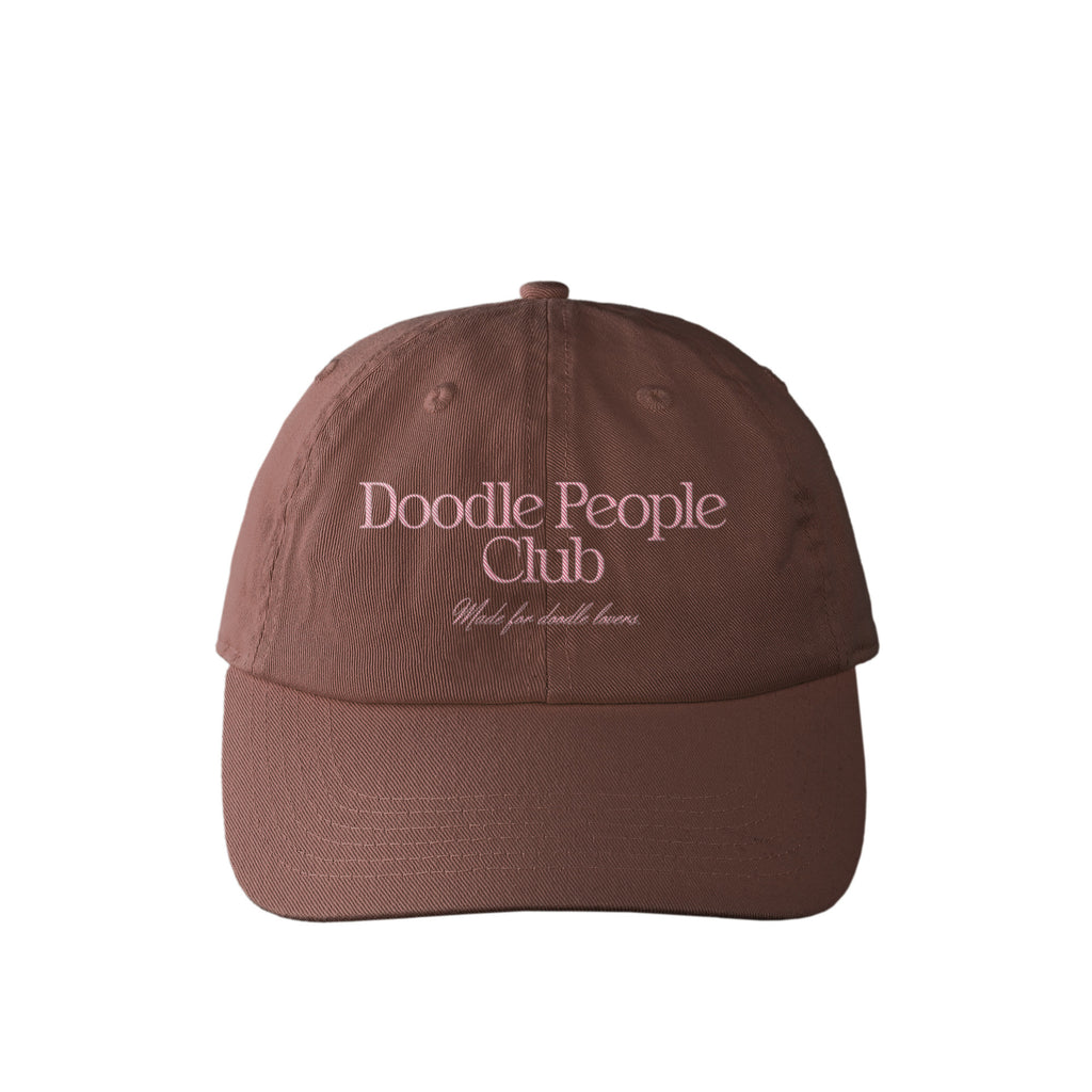 DOODLE PEOPLE CLUB｜カラフルロゴキャップ dark-brown image