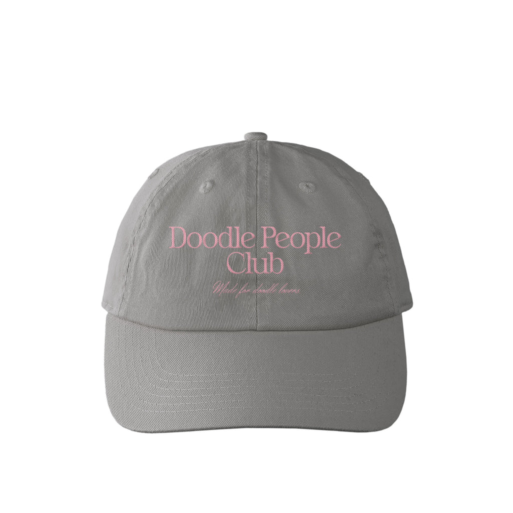 DOODLE PEOPLE CLUB｜カラフルロゴキャップ gray image