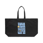 TURN YOUR TRAINING INTO A CLEAN RUN｜ビッグキャンバストートバッグ black image
