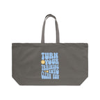 TURN YOUR TRAINING INTO A CLEAN RUN｜ビッグキャンバストートバッグ graphite-gray image