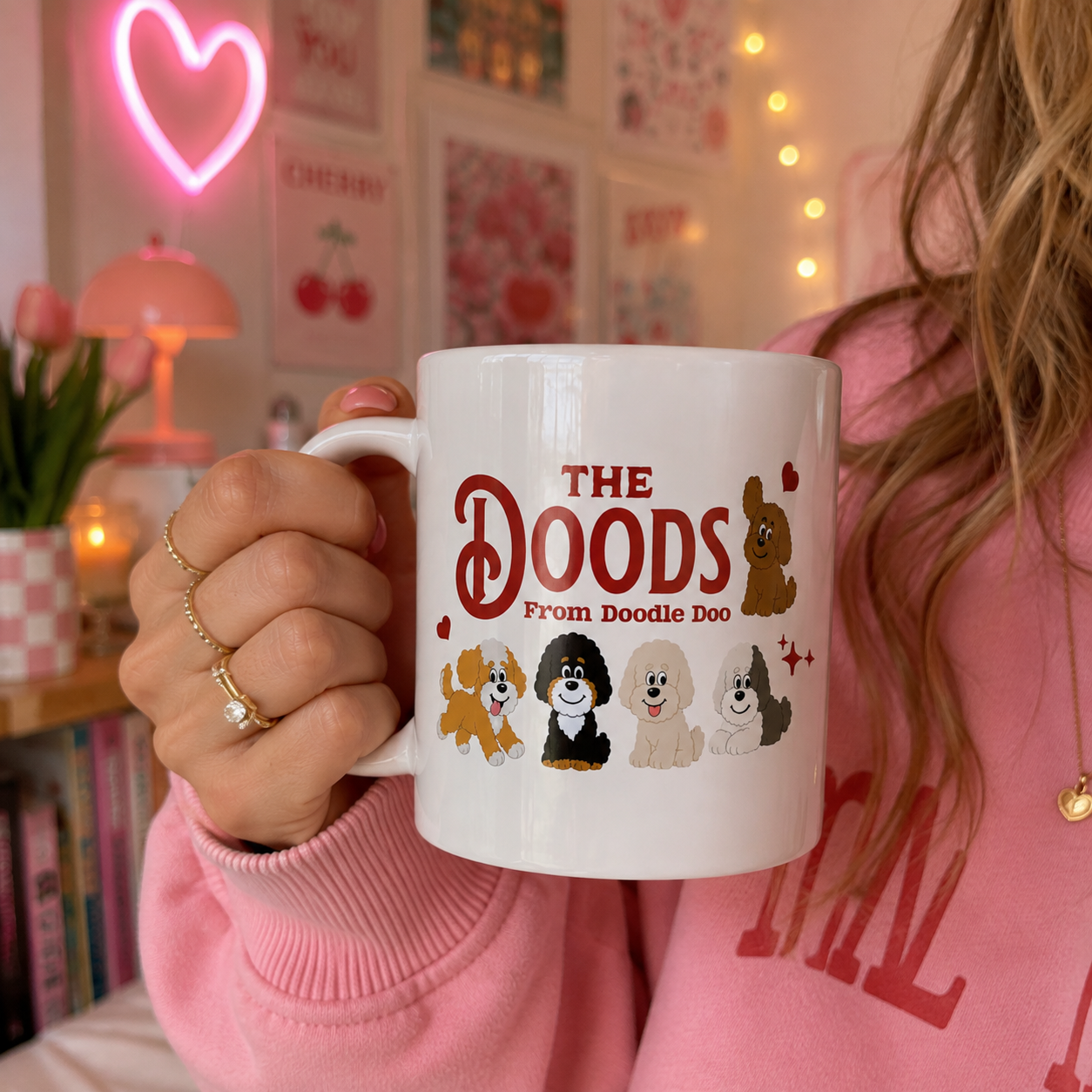 Coffee & Doodle マグカップ｜ドゥードル好き コーヒーマグ 犬好き マグカップ