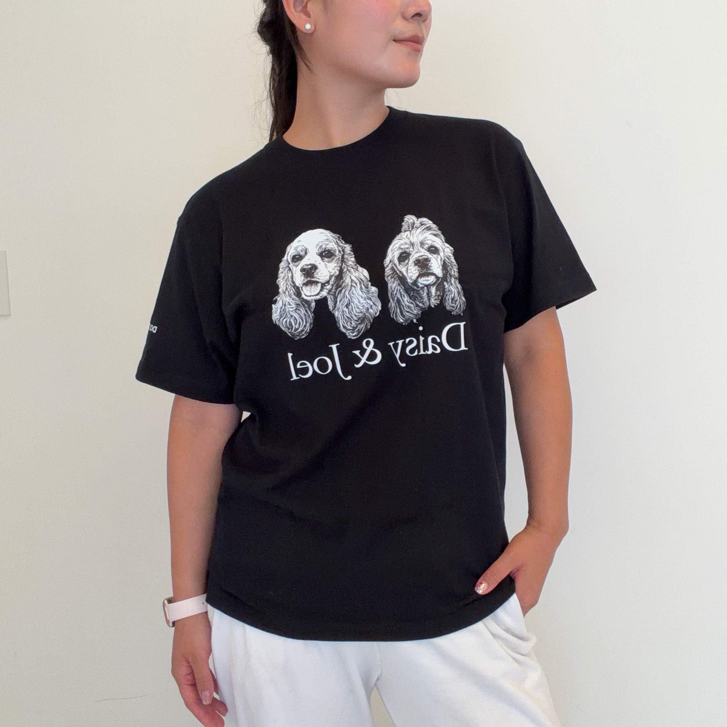 #推しはウチの子 Tシャツ(ビッグフォト＆ネーム)