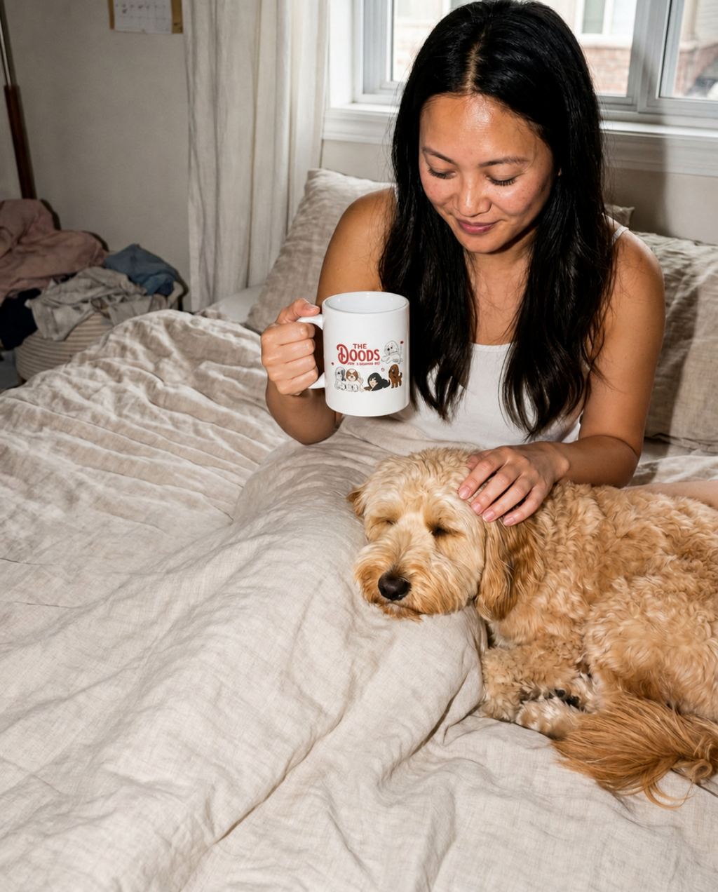 Coffee & Doodle マグカップ｜ドゥードル好き コーヒーマグ 犬好き マグカップ