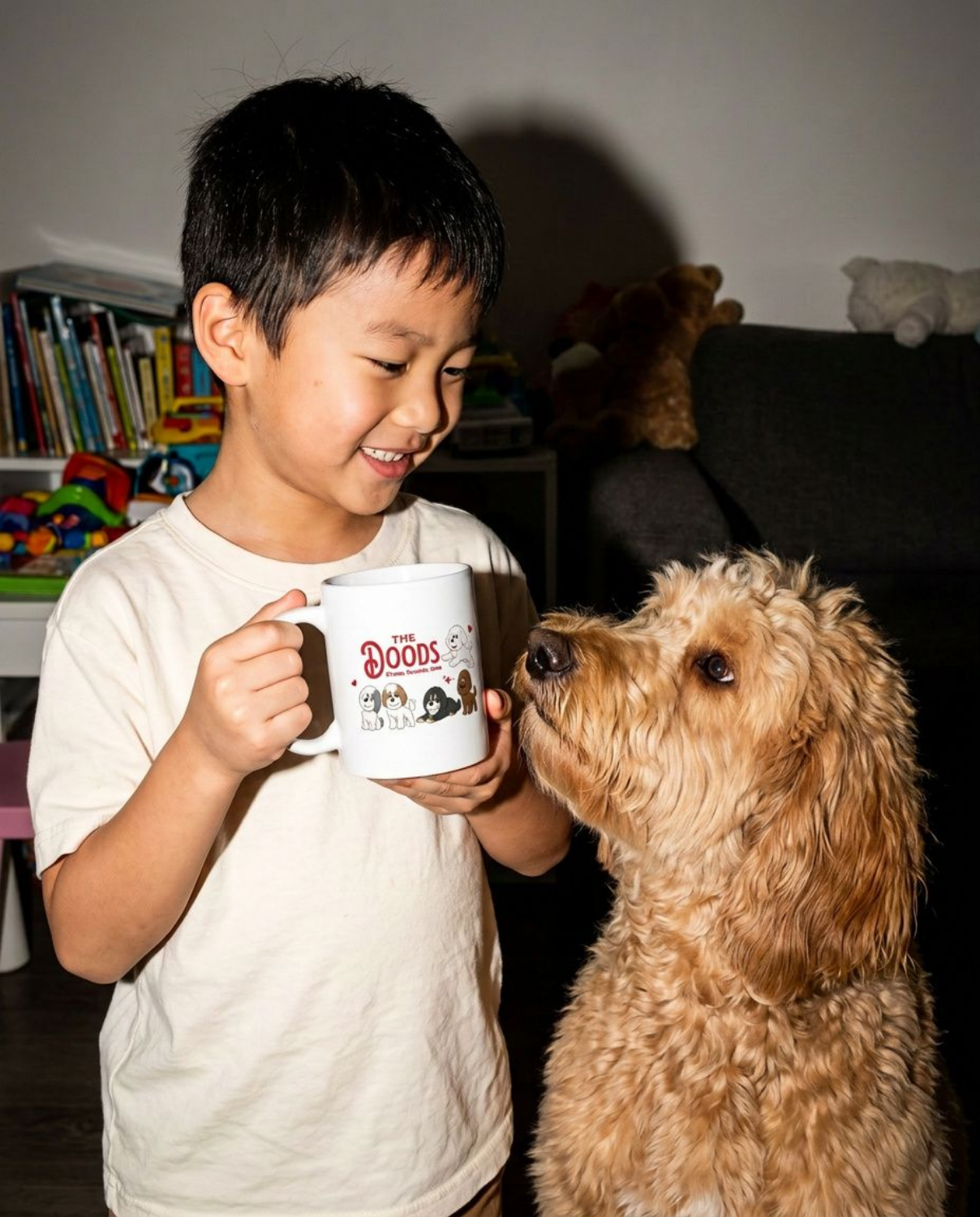 Coffee & Doodle マグカップ｜ドゥードル好き コーヒーマグ 犬好き マグカップ
