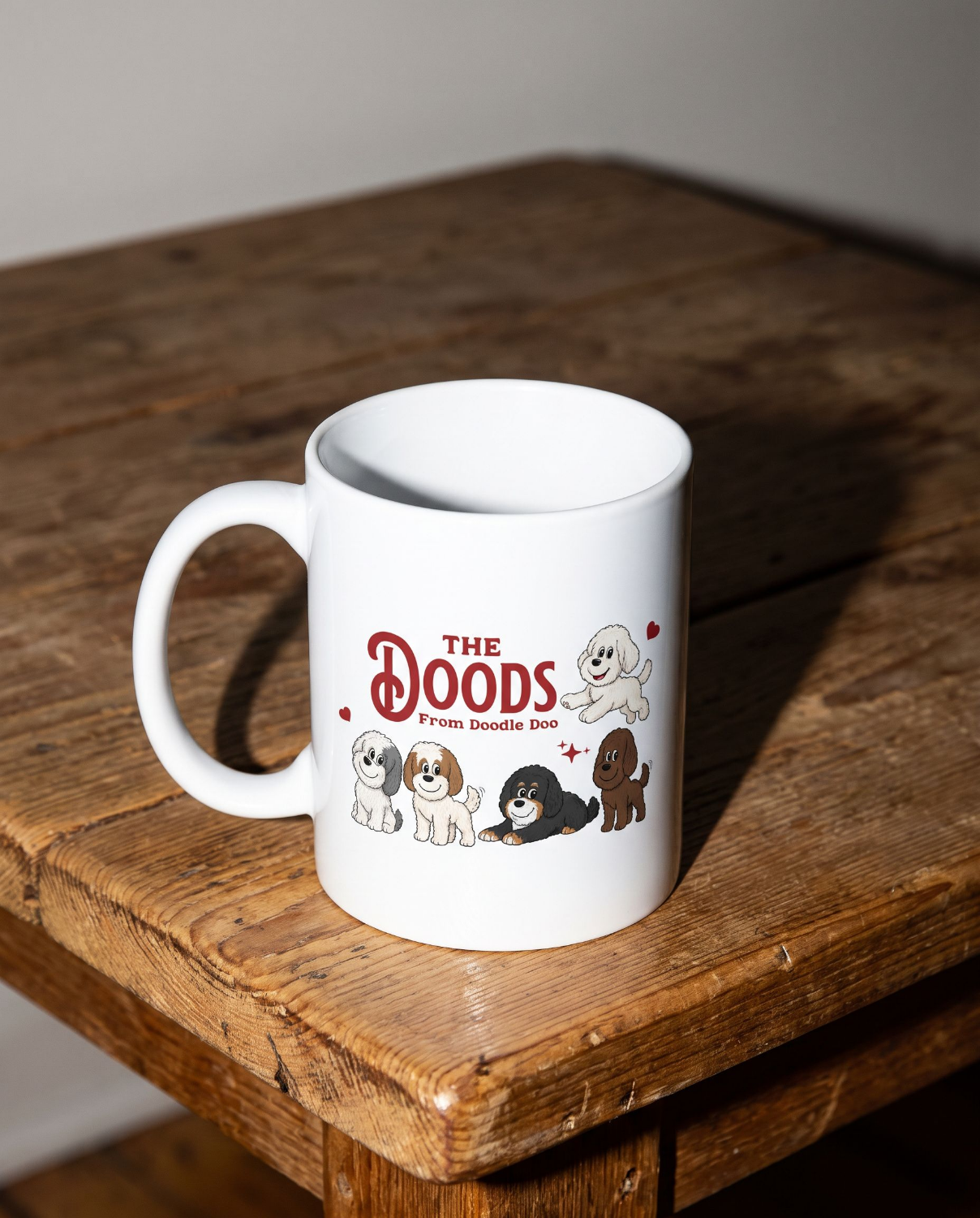 Coffee & Doodle マグカップ｜ドゥードル好き コーヒーマグ 犬好き マグカップ