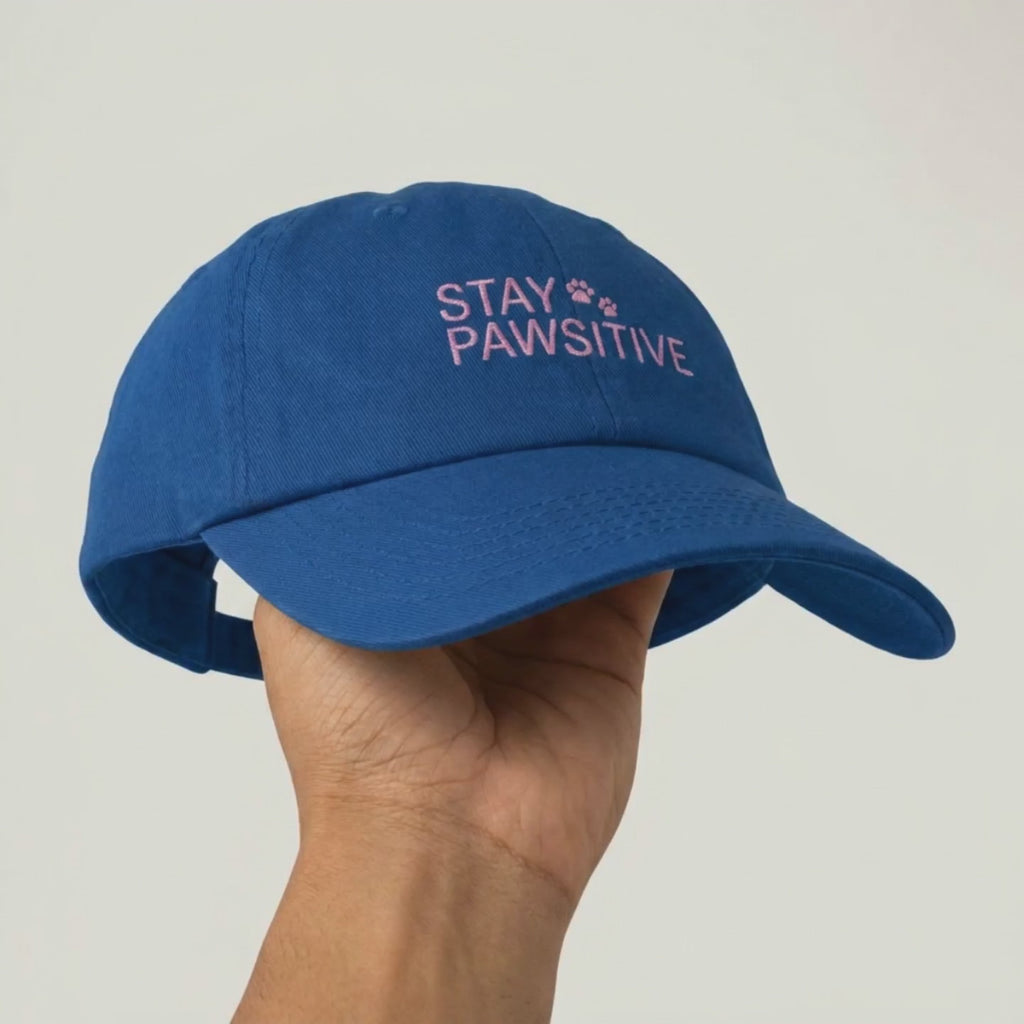 STAY PAWSITIVE カラフルキャップ
