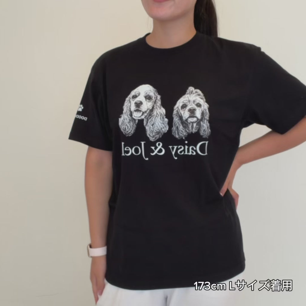 #推しはウチの子 Tシャツ(ビッグフォト＆ネーム)