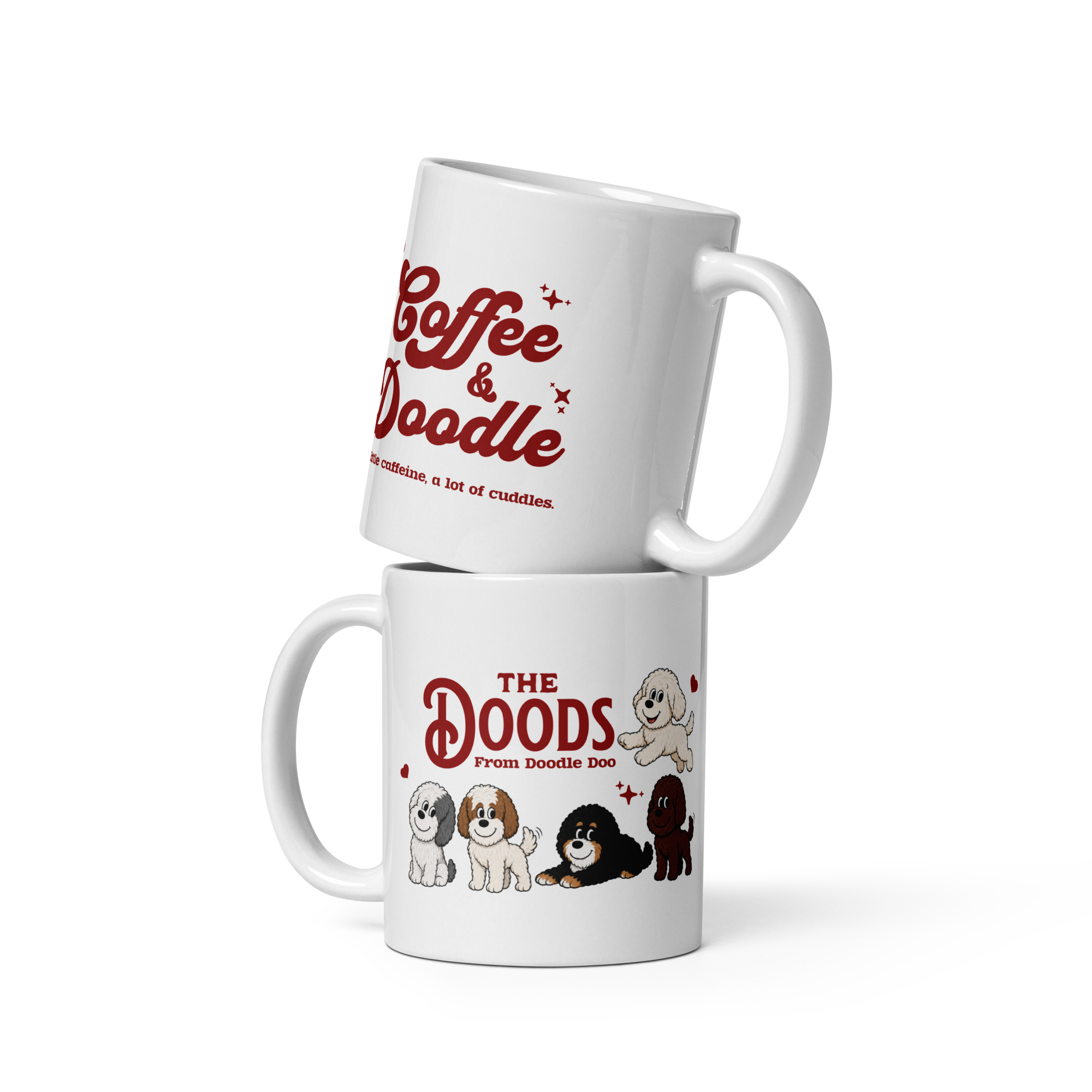 Coffee & Doodle マグカップ｜ドゥードル好き コーヒーマグ 犬好き マグカップ