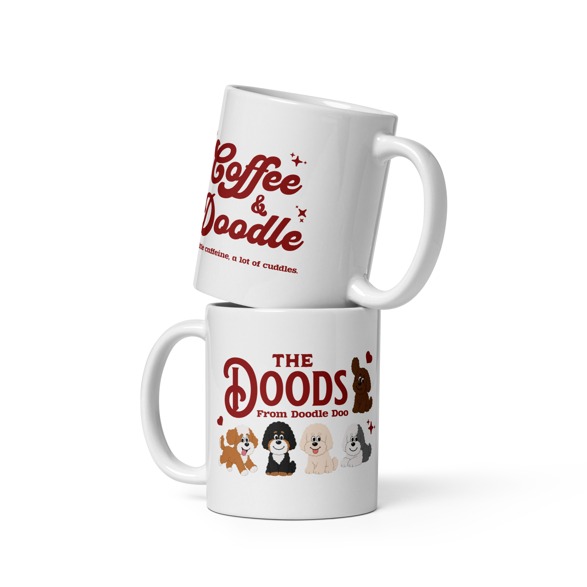 Coffee & Doodle マグカップ｜ドゥードル好き コーヒーマグ 犬好き マグカップ