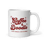 Coffee & Doodle マグカップ｜ドゥードル好き コーヒーマグ 犬好き マグカップ