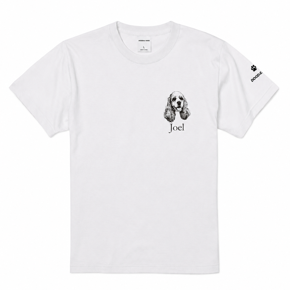 #推しはウチの子 Tシャツ(左胸フォト＆ネーム)