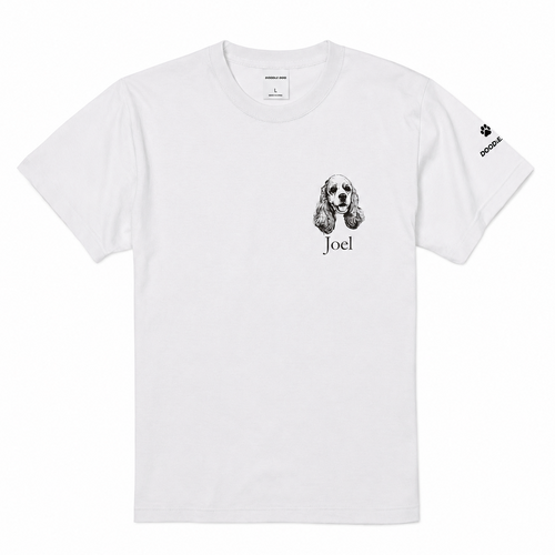 #推しはウチの子 Tシャツ(左胸フォト＆ネーム)